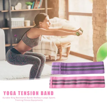 

Multi-function Equipment for Exercise Yoga Pilates Fitness Hip Lift Circle Pull Rope Elastic Anti-slip Resistance Band
