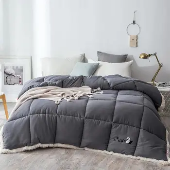 

Winter Thick warm quilts bedding comforter children printed patchwork soft comfortable duvet with filling king quuen twin size
