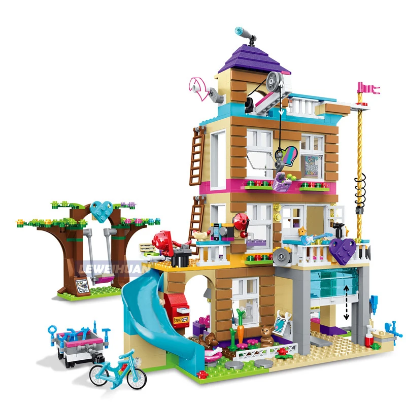 

Girls Series Toys 740Pcs The Friendship House Model Blocks Set Compatible Legoes 41340 Building Blocks Bricks Educational Toys