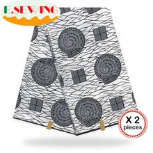 Африканская восковая ткань с принтом Анкара для шитья Анкара африканская ткань 12 ярдов нигерийская хлопковая ткань Гана для платья 9019