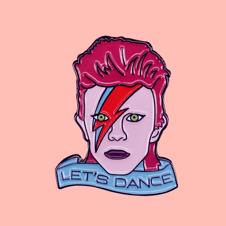 Эмалированная брошь в виде поп-группы Let's Dance булавки значки для лацканов