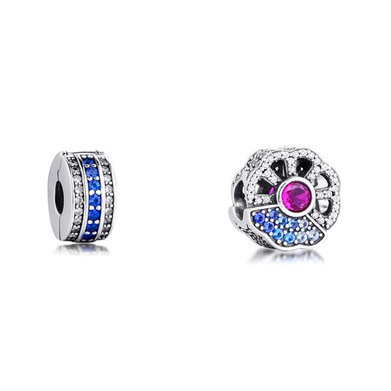 

One Set Silver Pendant Sparkling New Valentine's Day Sterling Autumn Charm S925 Anniversary Bracelets Beads for Jewelry Making