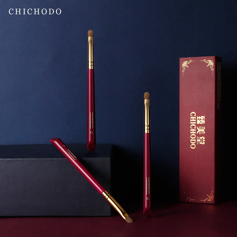 

CHICHODO Makeup Brush-Luxurious Red Rose Series-High Quality Weasel Tail Hair Eyeshadow Brush-Natural Hair Cosmetic Pen-Beauty