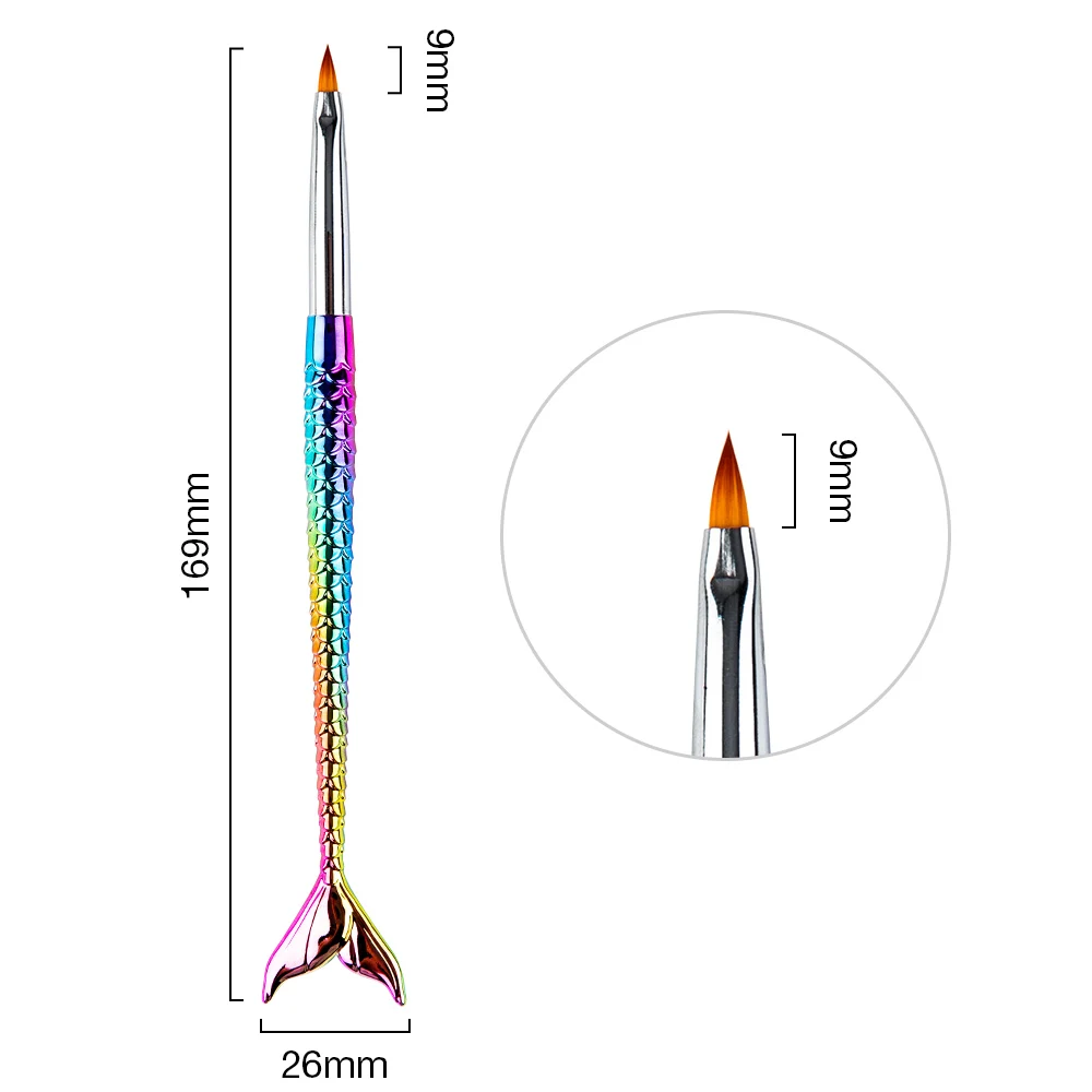 Дизайн ногтей Русалка соты ручка полосы линии Лайнер Кисть для рисования акриловая УФ гель Расширение строитель рисунок градиентная ручка