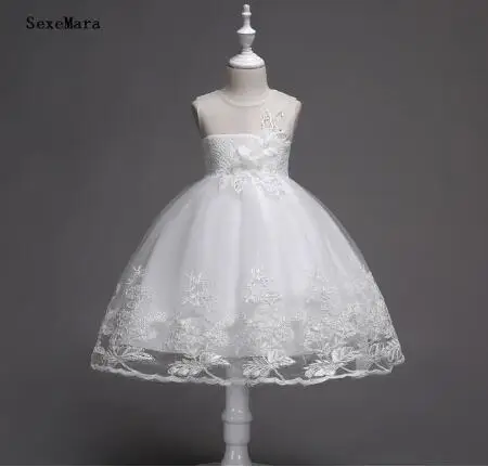 

New Baby Girl Dress Lace Sequins Knee Length Infant Newborn Girl Dress First Birthday Girls Party Dres