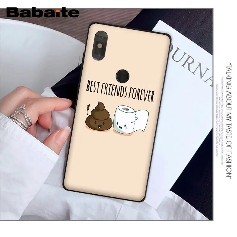 A5 Babaite BFF лучшие друзья бургер и картофель фри чехол для телефона оболочка для Red mi 5 plus Note 5 Xuiao mi 8 8SE 6 mi X 2 2S мобильные чехлы - Цвет: A5