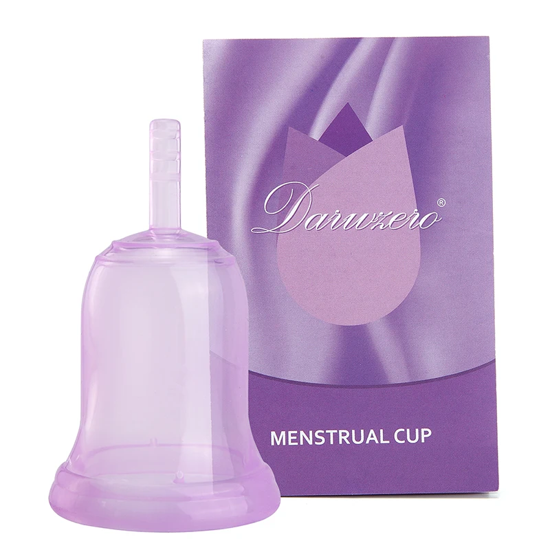 Жидкая медицинская силиконовая менструальная Чашка мягкая Жидкая силиконовая женская гигиеническая менструальная чашка Женская Дамская менструальная чашка - Цвет: 1Pc-Naked-Purple
