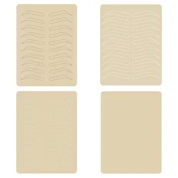 

4 Sheets Tattoo Practice Skins Embroidered Tattoo Supplies for Ladies