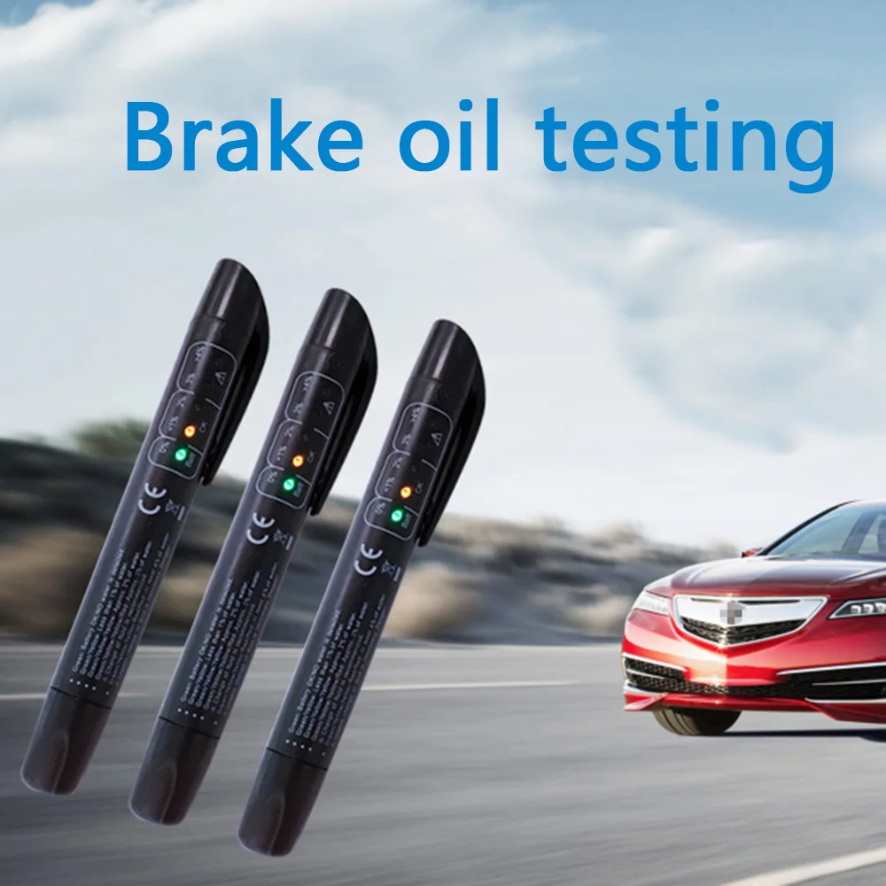 Brake Fluid Tester Car Brake Fluid Liquid Tester Pen With 5 LED Car Auto Vehicle Diagnostic Tools Mini Brake Fluid Tester