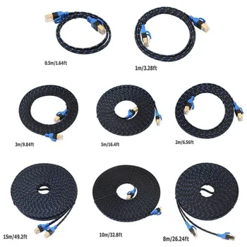 

Ethernet Cable RJ45 CAT 7 CAT7 Ethernet Internet LAN Patch RJ45 8P8C Male to Male For Router Switch 5m/8m/10m/15m