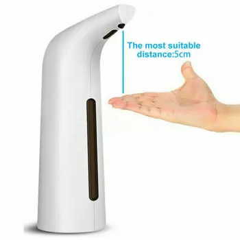 

400ML Automatic Soap Liquid Dispenser IR Sensor Touchless Handsfree Bathroom Kitchen Touchless Cleaner Automatic Squeeze Out