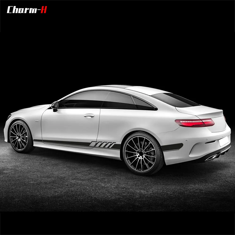 AMG Edition Side Skirt Door Side Stripes Sticker for Mercedes Benz E Class W212 W213 E200 E250 E300 E350 E63 AMG Accessories