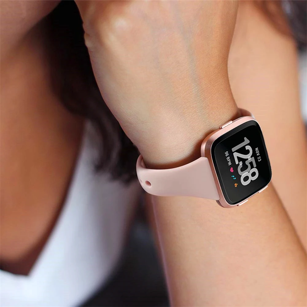 Тонкий узкий ремешок для Fitbit Versa Band мягкий силиконовый сменный Браслет для Fitbit Versa/Versa Lite браслет для женщин