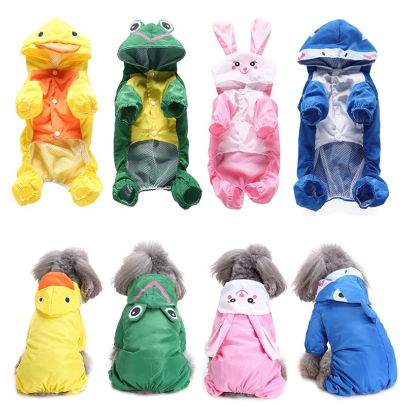 

Summer Dog Rain Coats Waterproof Clothes Jacket Dog Jumpsuit Cute Pets Raincoat for Dog Small Large Raincoat Clothing Puppy Coat