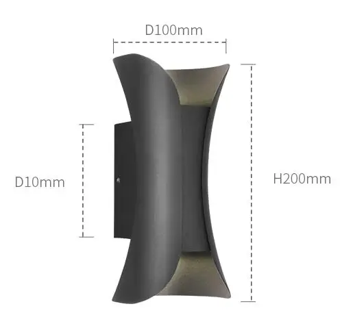 Дизайн, модный светодиодный настенный светильник для прикроватной тумбочке, современный зеркальный передний свет, черный и белый, законченный, скандинавский светодиодный настенный светильник AC220V110V