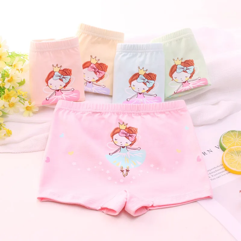 style 4-5 piece 5 шт./партия, детские трусы, хлопковое белье с рисунком для девочек, трусики, детские трусы, мягкие трусики для девочек, детская одежда - Цвет: style 4-5 piece
