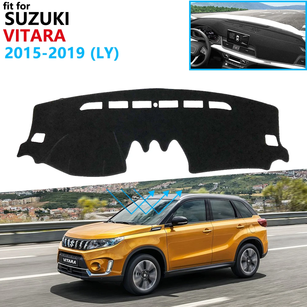 Защитная накладка на приборную панель для Suzuki Vitara LY 2015 2016 2017 2018 2019 эскудо