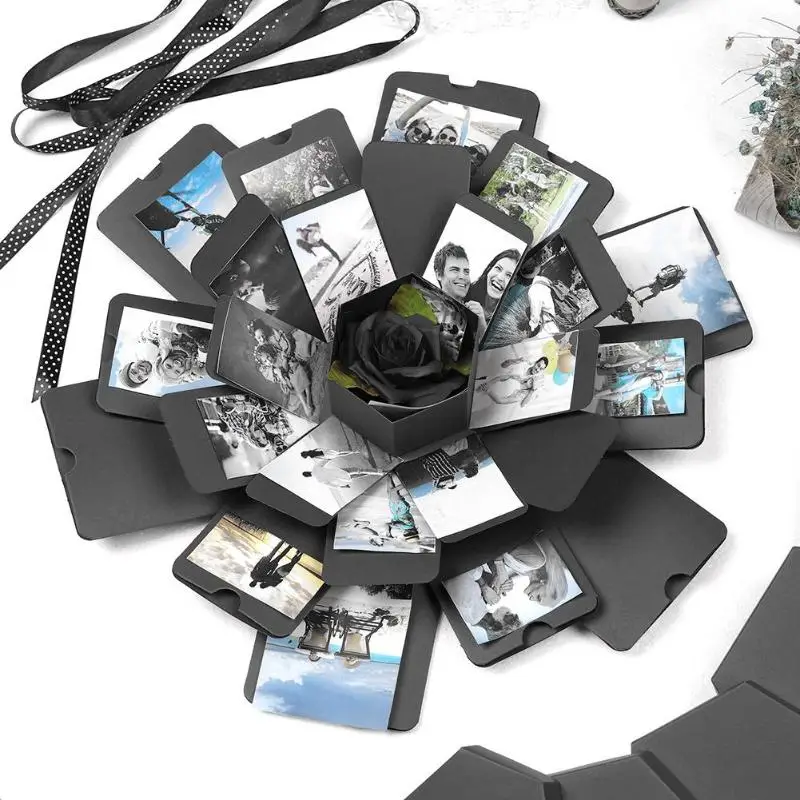 Creative Explosion Box Hexagonal DIY Photo Album Scrapbooking Bomb Box Gift
