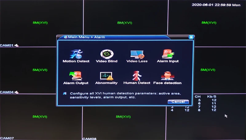 XMeye Face Detect Audio H.265+ Hi3521D 5MP 8CH 8 Channel Surveillance Video Recorder Hybrid WIFI 6 in 1 TVI CVI NVR AHD CCTV DVR picture 08