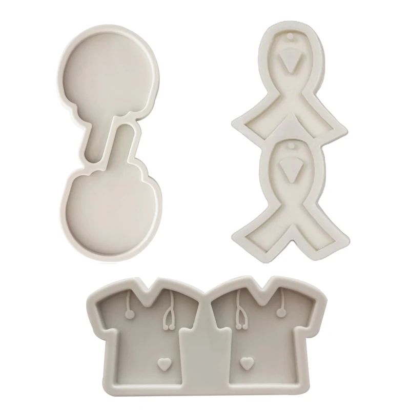 

DIY Crafts Shiny Keychain Pendant Casting Silicone Mould Jewelry Decorations Making Tools Crystal Epoxy Resin Mold