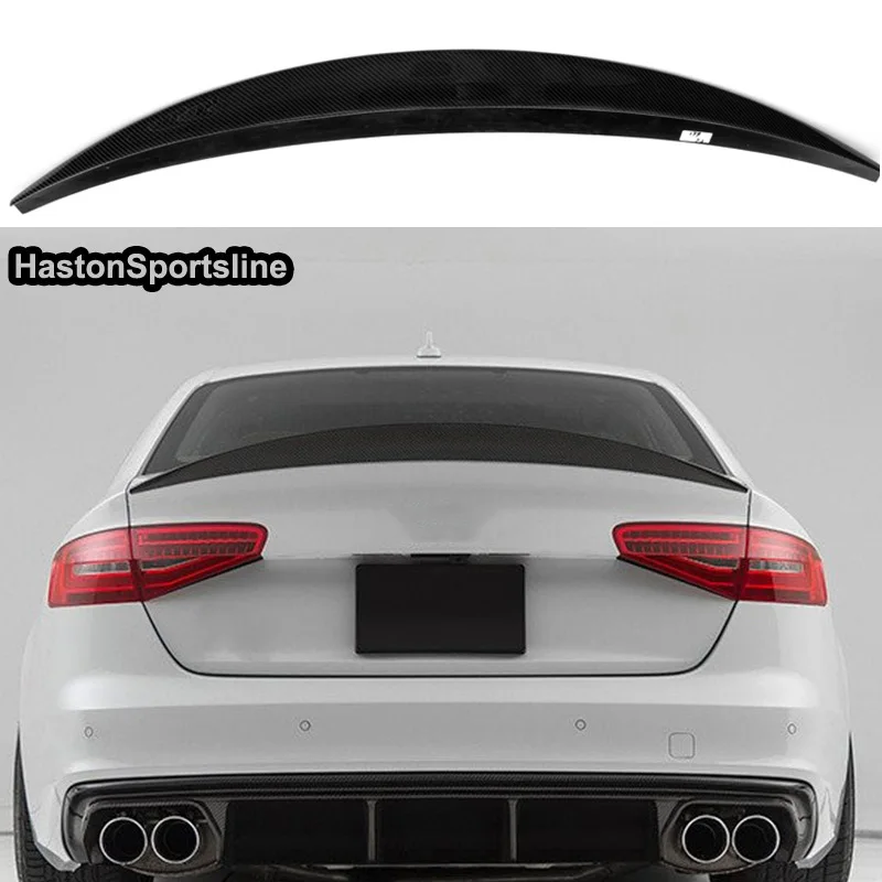 

S4 B8 B8.5 Modified HK Style Carbon Fiber Rear Trunk Luggage Compartment Spoiler Car Wing for Audi S4 8.5 4Door 2009-2015