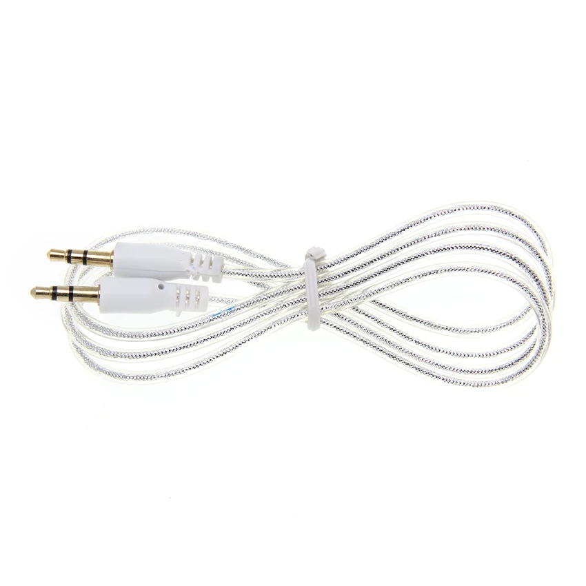 Audio Cable 1m 3 5mm Jack Aux Headphone Cord Male to Male Speaker Wire Line For Car Phone MP3 4 PC Tablet