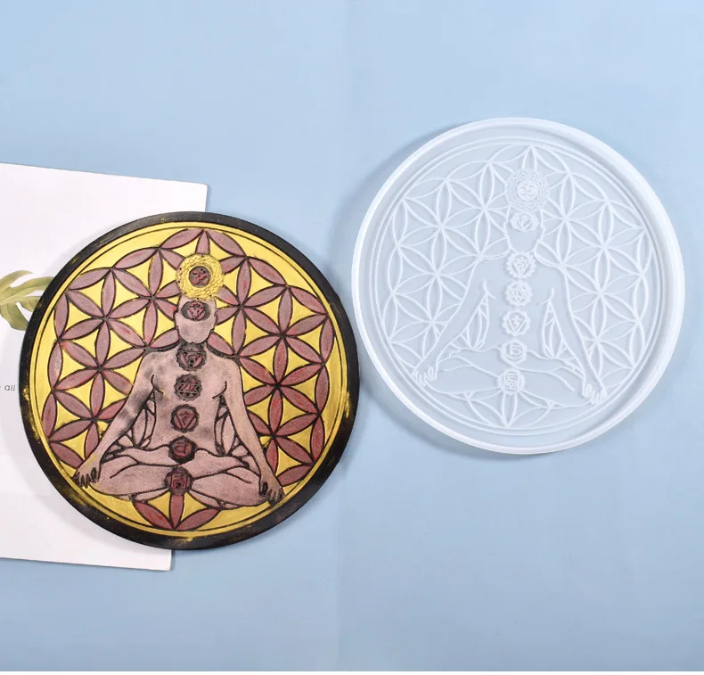 

Силиконовая форма «сделай сам» с кристаллами в виде капли, дизайнерский компас, серия Zen, украшения для стола, силиконовая форма