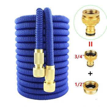 

17FT-125FT Expandable Magic Garden Hose Watering Hose 5m - 37.5m Flexible Retractable Hose Irrigation Pipe for Foam Nozzle