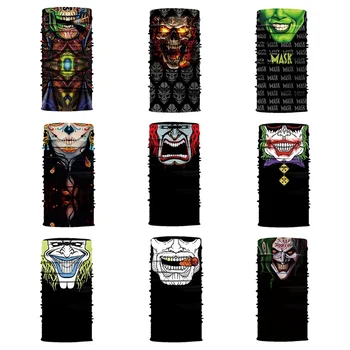 

X Clown Skull Personality Quick-drying Outdoor Sports Riding Ever-changing Magic Towel Dust-proof Washable Face Towel