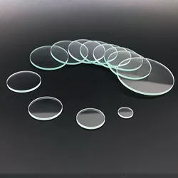 Transparent Round Flat Glass Lens - 12mm x 1.5mm