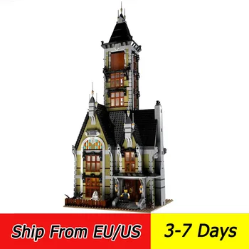 

2020 New Haunted House 3464Pcs Creator Street View Model Building Blocks Bricks 16007 Toys