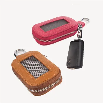 

PU Leather Unisex Solid Key Wallet Fashion Simple Key Holder Organizer Bag Car Housekeeper Wallet Key Case For Car