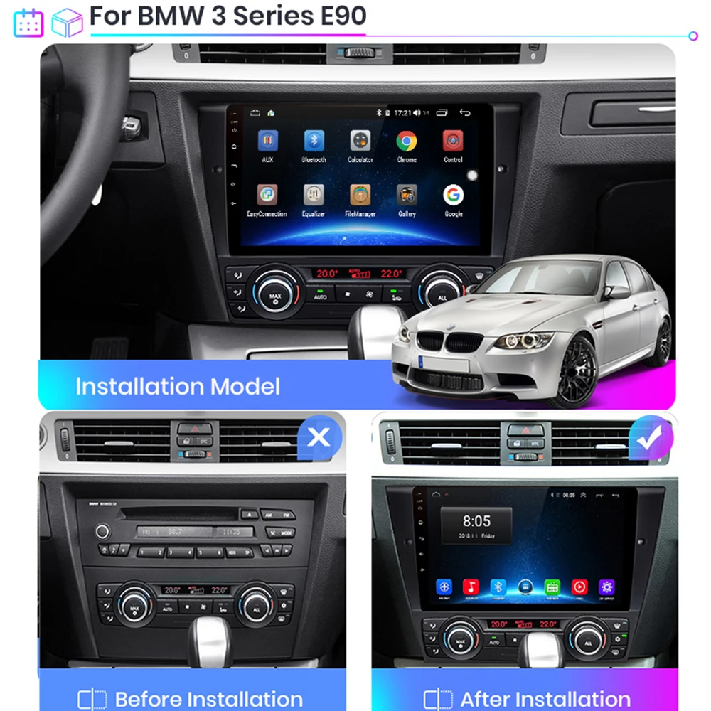 CAR Android 10 Multimedia Radio Player for BMW 3 Series