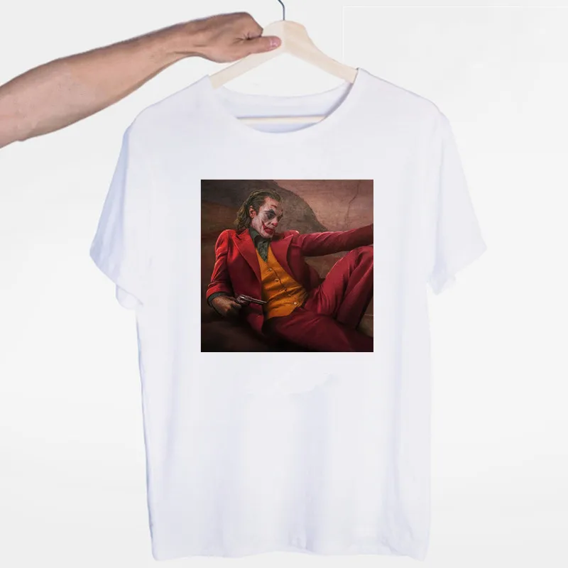 

Joker Joaquin Phoenix Comics T-shirt O-Neck Short Sleeves Summer Casual Fashion Unisex Men and Women Tshirt