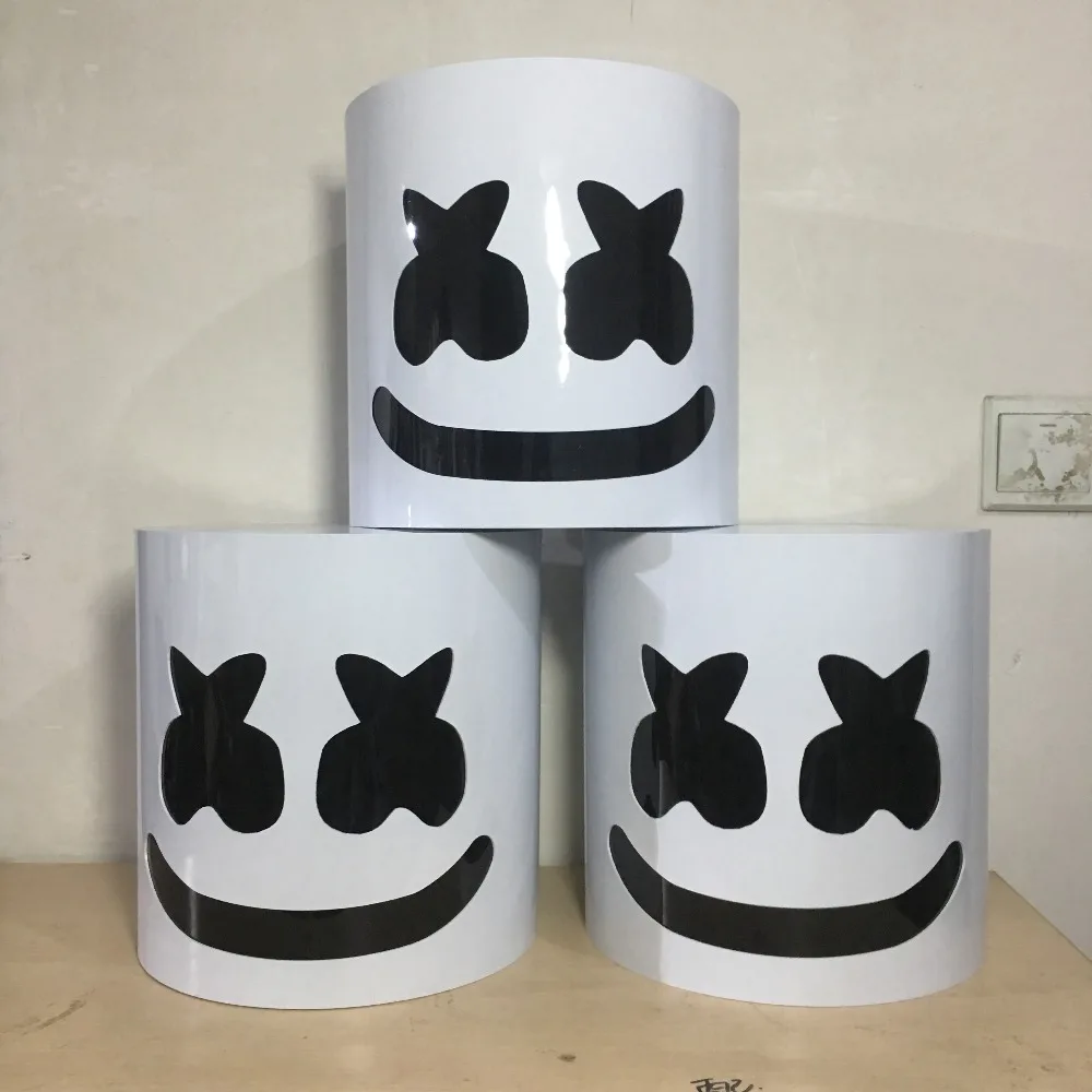 ПВХ DJ Marshmallow маска Marshmello шлем ночной клуб Диско сценическое шоу Танцевальное представление высокое качество