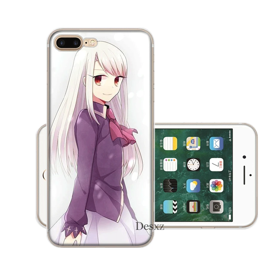 Мобильный чехол для iPhone X XS Max XR 6 6S 7 8 Plus 5 5S SE жесткий чехол funnyFate Illyasviel фон Айнцберн корпус
