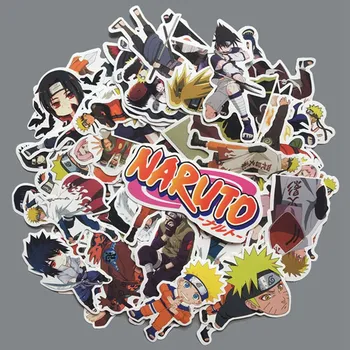 

63 Pcs Japan Anime Naruto Stickers For Kid Toy Skateboard Travel Case Laptop Notebook Guitar Car