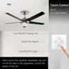 WiFi Smart Ceiling Fan Light Lamp Wall Switch Smart Life/Tuya APP Remote Various Speed Control Works with Alexa Echo Google Home ► Photo 2/6