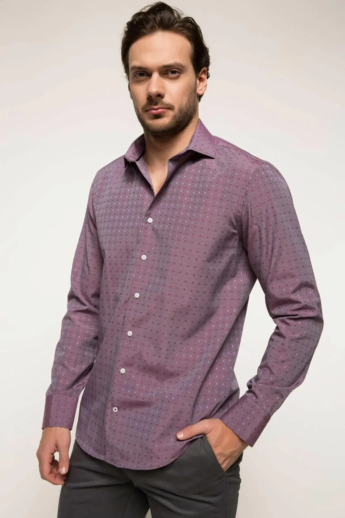 DeFacto Shirt-I1147AZ18SP с длинными рукавами