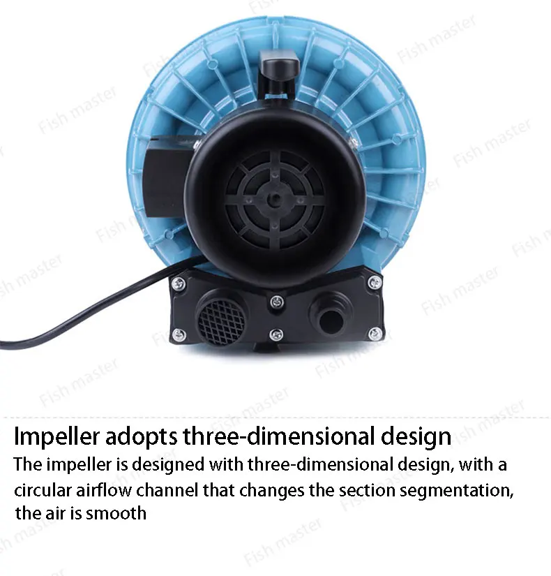 250W RESUN electromagnetic blower aerator pump High pressure air pump with high pressure air blower for aquarium, fish pond