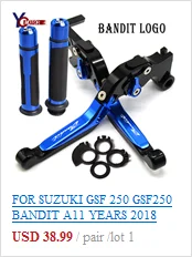 Мотоцикл с ЧПУ регулируемые складные тормоза сцепления рычаги для SUZUKI Bandit GSF 600 BANDIT 1995 1996-2003 2002 2001 2000 1999 1998
