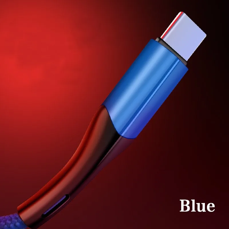Micro USB кабель 3A Быстрая зарядка USB кабель для передачи данных Шнур для samsung Xiaomi Redmi Note 4 5 Android Microusb кабель Быстрая зарядка - Цвет: Blue