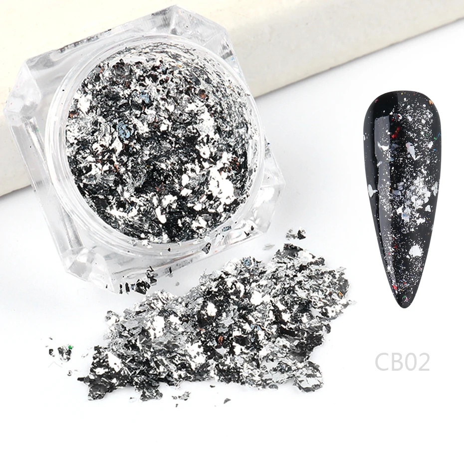 Holographic Glitter Nail Art Foils FBCB01-08