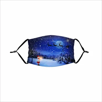 

Christmas Reusable Washable Face Mask For Kids Christmas Tree Snowflake Mask 3D Printed Masks Free Shipping Mascarilla Masker