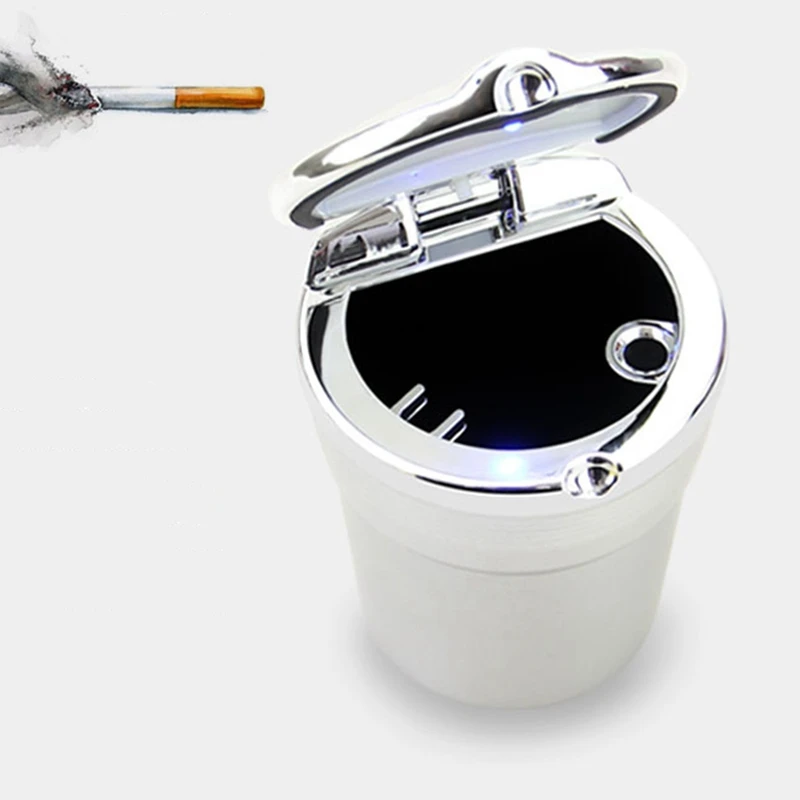 Автомобильная пепельница портативная сигарета пепельница Бездымная с светодиодный светильник Индикатор Универсальный подстаканник