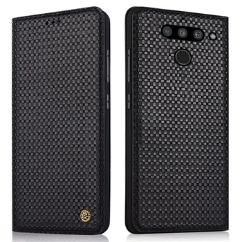 

Genuine leather magnetic mobile phone case for LG V50 ThinQ/LG V40 ThinQ/LG V30/LG V20/V10/LG Stylo 4 phone bag case stand case
