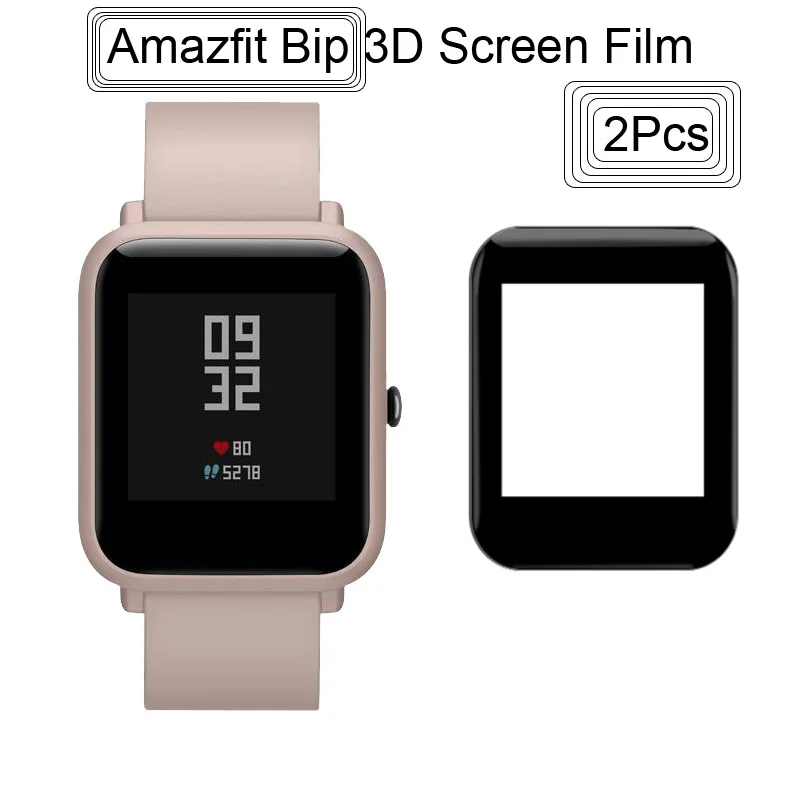 

Screen Protector Film For Xiaomi Amazfit Bip Bit Lite Bracelet SmartWatch 3D Surface Full Screen Coverage Protective
