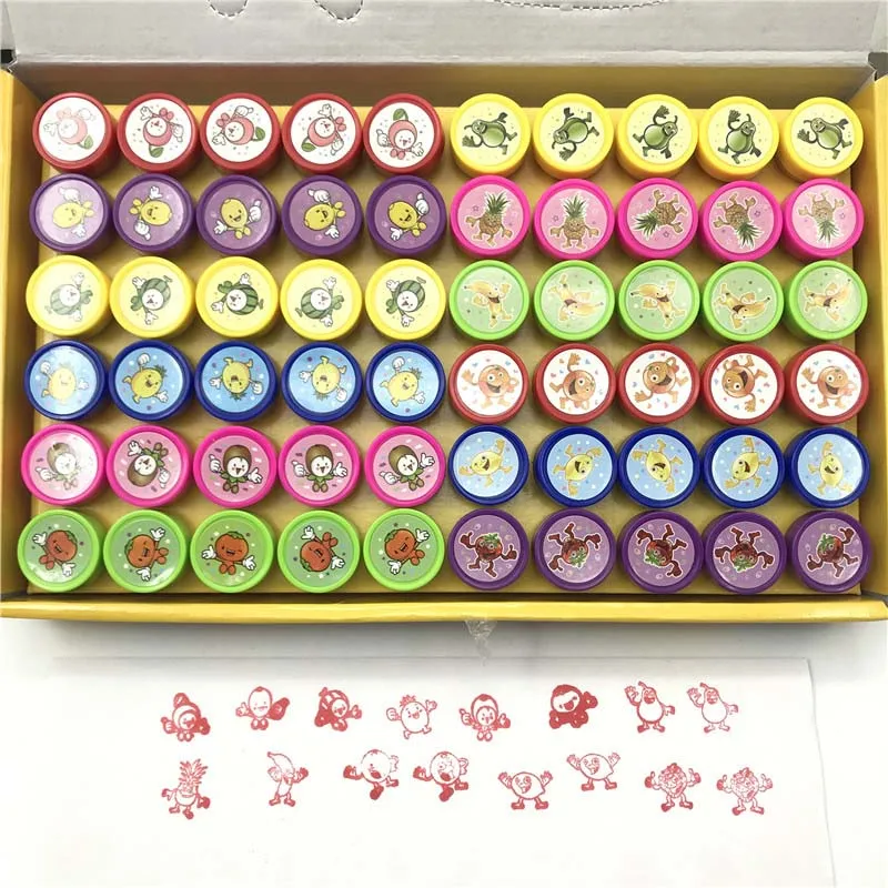 12Design Fruit Smile 30/60 шт. комплект наряда принцессы уплотнение штампа для детского рукоделия дневник декоративная живопись Скрапбукинг украшения вечерние принадлежности подарок - Цвет: 12Design Fruit Smile