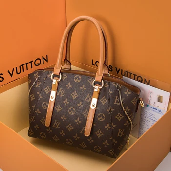 

Lady's Luxury Printed Pattern Bag for Women 2020 Handbags Purses and Single Shoulder sac femme Real Cowhide Leather Brand Styl