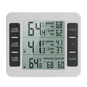 

Home Wireless Indoor Outdoor Thermometers Electronic Refrigerator Thermometer Temperature Measuring Device New